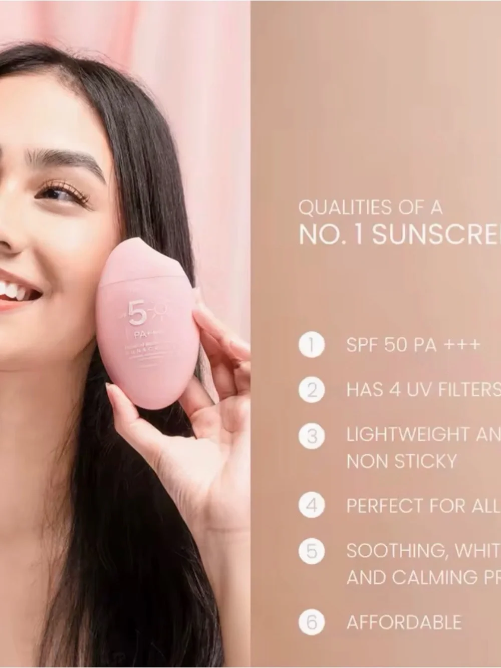 Pink Premium Brightening Sunscreen SPF 50+ PA++++ (fairy skin)